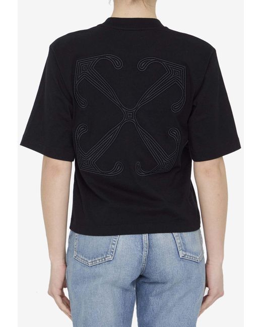 Off-White c/o Virgil Abloh Black Arrows Logo Crewneck T-Shirt
