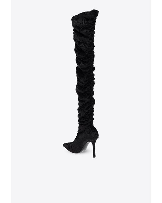 Jimmy Choo Black Lotta 100 Over The Knee Boots