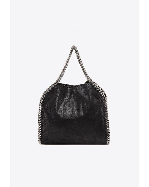 Stella McCartney Black Mini Falabella Faux Leather Shoulder Bag