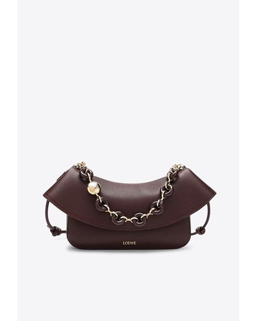 Loewe Brown Medium Ola Leather Shoulder Bag