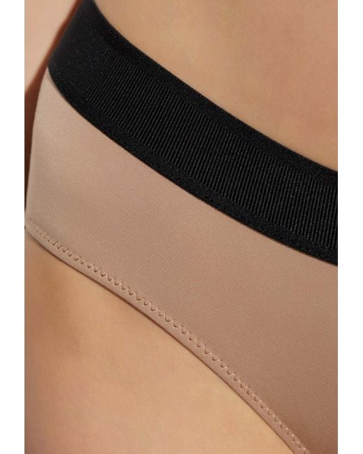 Tom Ford Natural Elastic-Waistband Logo Briefs