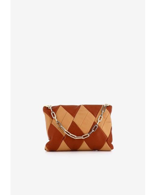 RECO White Cubo Leather Satchel Bag