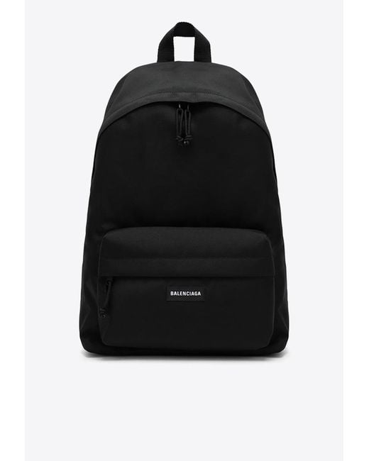 Balenciaga Black Explorer Nylon Backpack