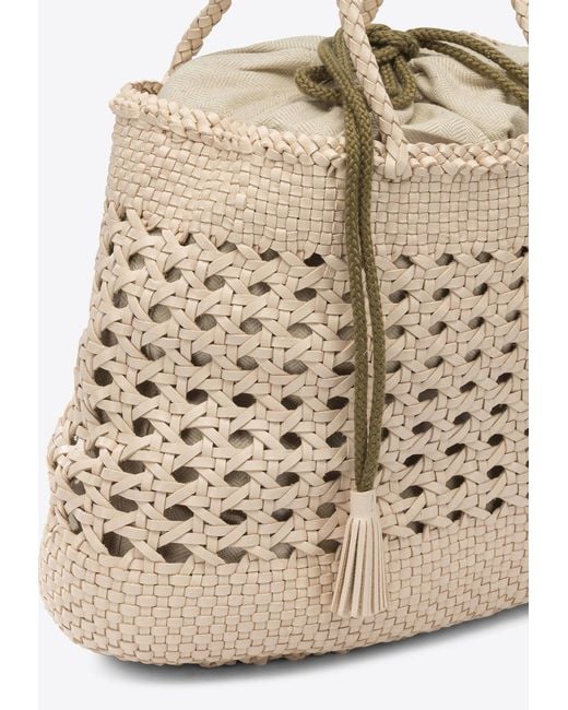 Dragon Diffusion Natural Braided Tote Bag