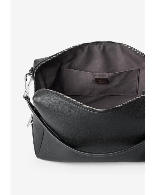 Fendi Black Large Lui Grained Leather Shoulder Bag for men