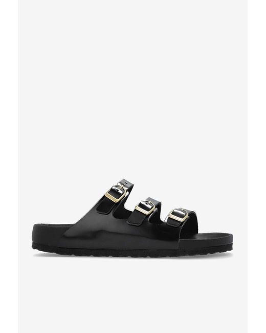 Birkenstock Black Florida Fresh Triple-Strap Slides