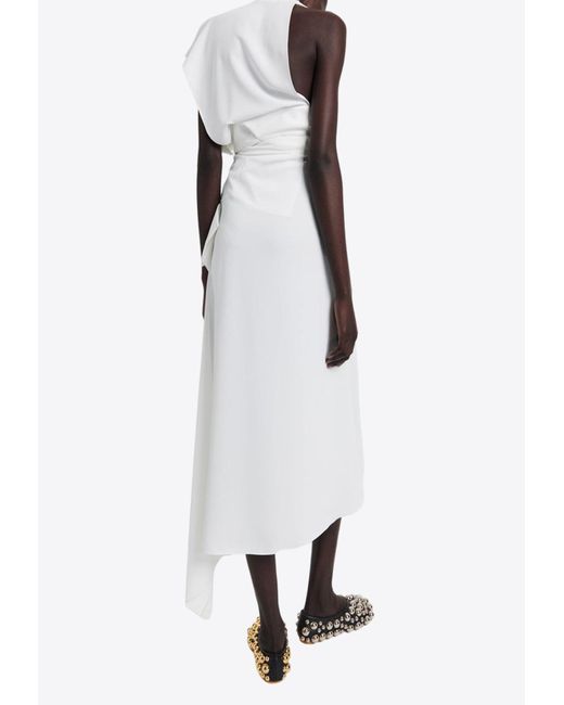 Awake Couture White Deconstructed Shirt Midi Skirt