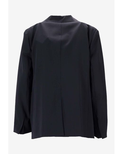 Max Mara Black Ester Buttoned Double-Breasted Blazer