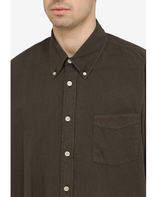 Our Legacy Brown Relaxed-Fit Button-Down Shirt for men