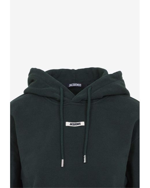 Jacquemus Black The Gros Grain Hooded Sweatshirt