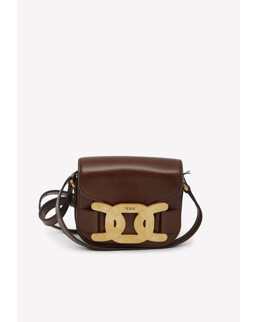 Tod's Tan Leather Mini kate Crossbody Bag For Sale at 1stDibs
