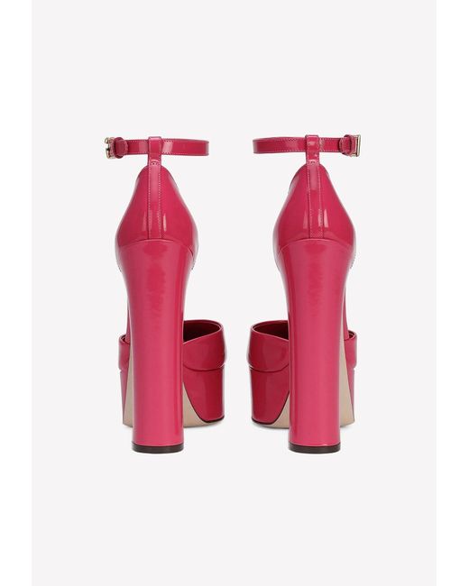 Dolce & Gabbana Pink Capri 145 Platform Pumps