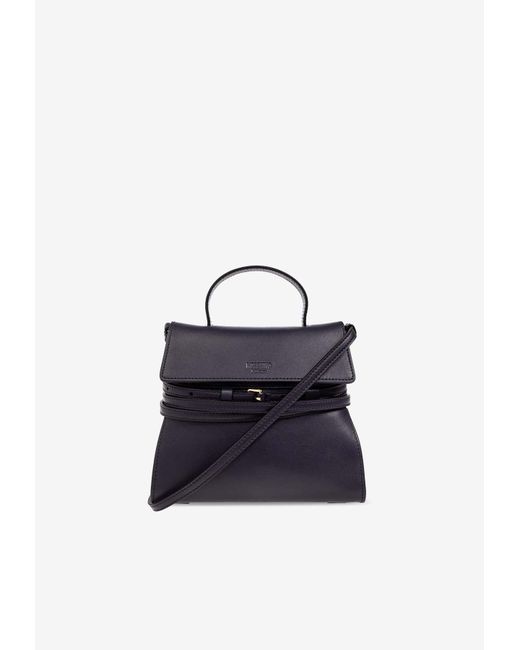 Moschino Blue Small Tie Me Crossbody Bag