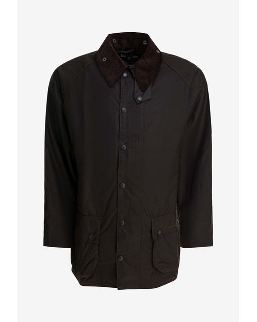Barbour Black Beaufort Buttoned Jacket for men