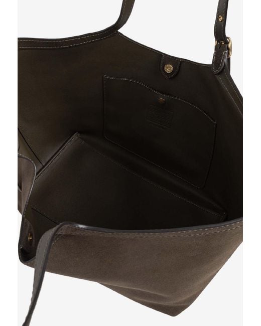 COACH Brown Gramercy Suede Tote Bag