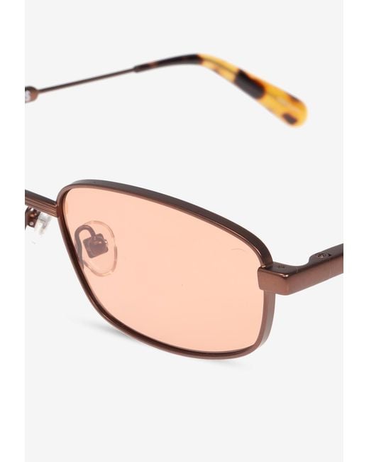 Jacquemus Pink Sera Rectangular Sunglasses