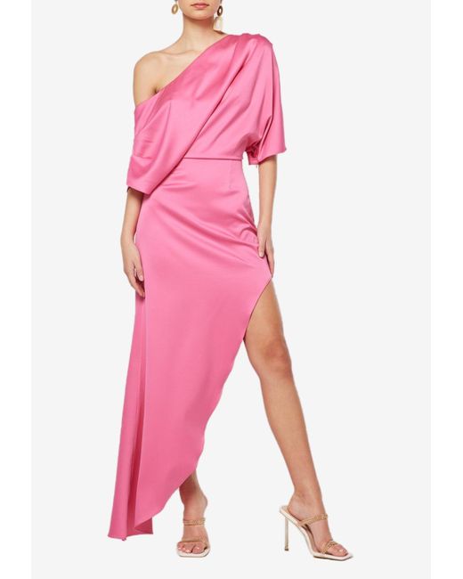 Elliatt Pink Renders One-Shoulder Gown