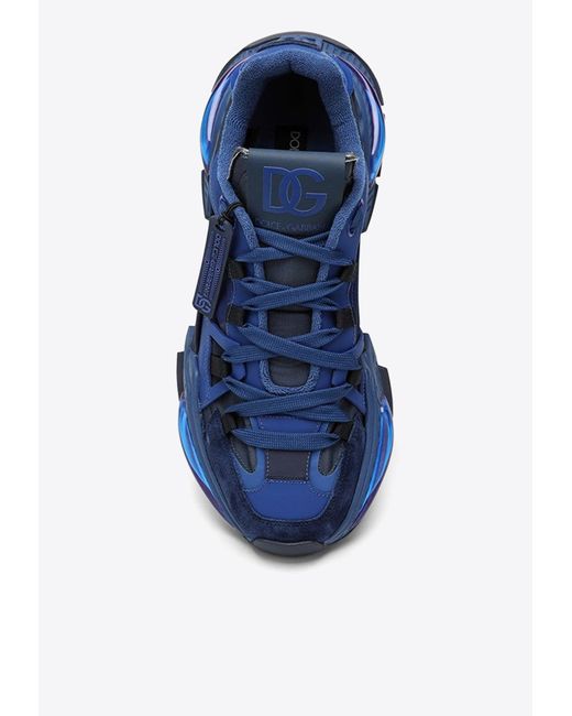 Dolce & Gabbana Blue Air Master Low-Top Sneakers for men