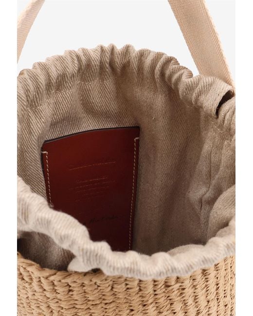 Chloé White Woody Basket Bucket Bag