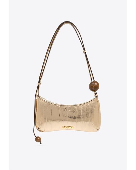 Jacquemus White Bisou Perle Beaded Shoulder Bag