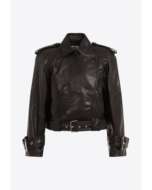 Khaite Black Hammond Leather Jacket