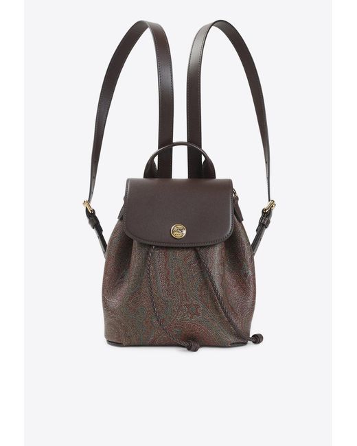 Etro Brown Essential Arnica Backpack