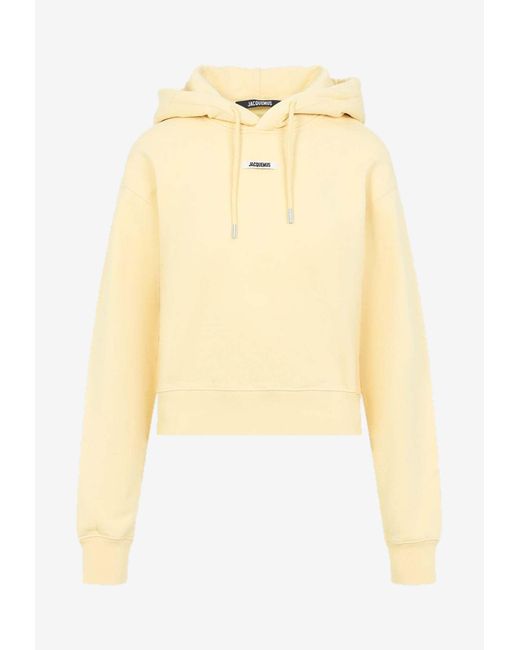 Jacquemus Yellow The Gros Grain Hooded Sweatshirt