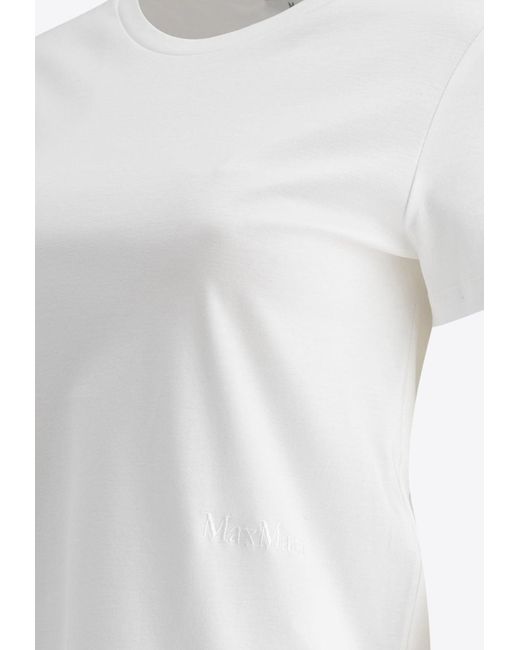 Max Mara White Nerina Basic Crewneck T-Shirt