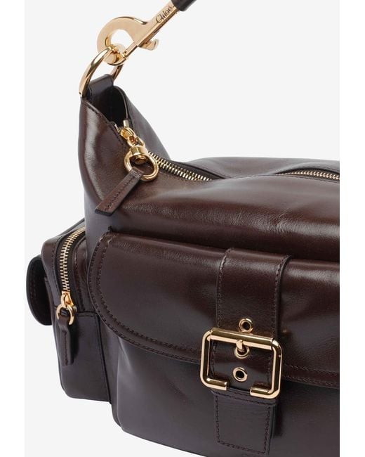 Chloé White Leather Camera Bag