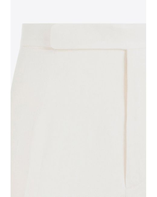 Ralph Lauren White Linen And Silk Tailored Pants for men