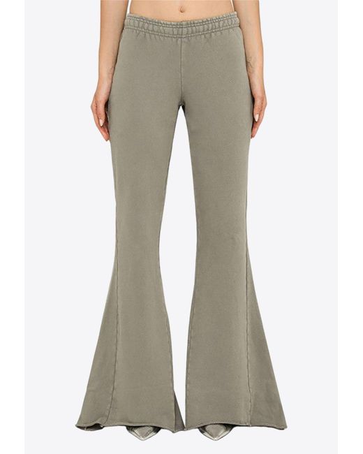 Entire studios Natural Washed-out Flared Track Pants