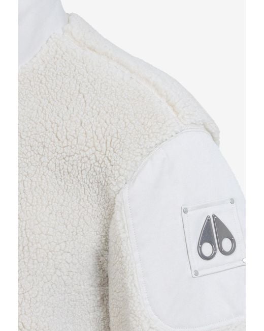 Moose Knuckles White Saglek Jacket for men