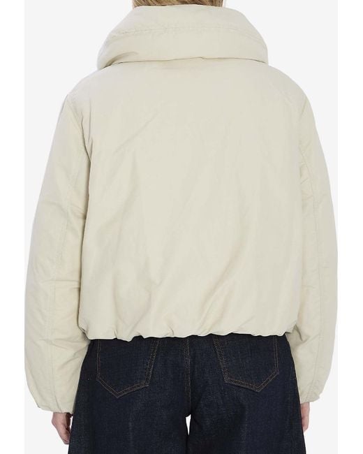 Lemaire Natural Cropped Puffer Jacket