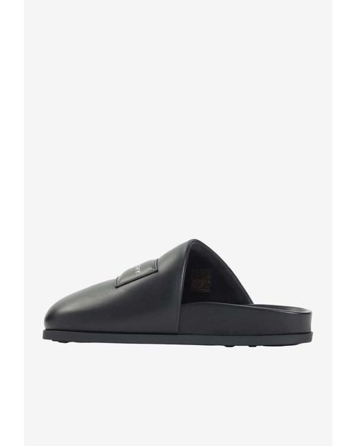 Givenchy Black Label Nappa Leather Slippers