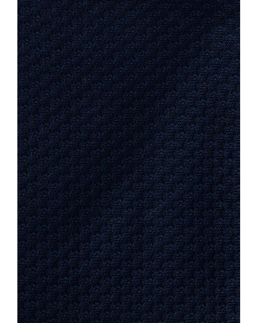 Etro Blue Single-Breasted Worked Weave Blazer for men