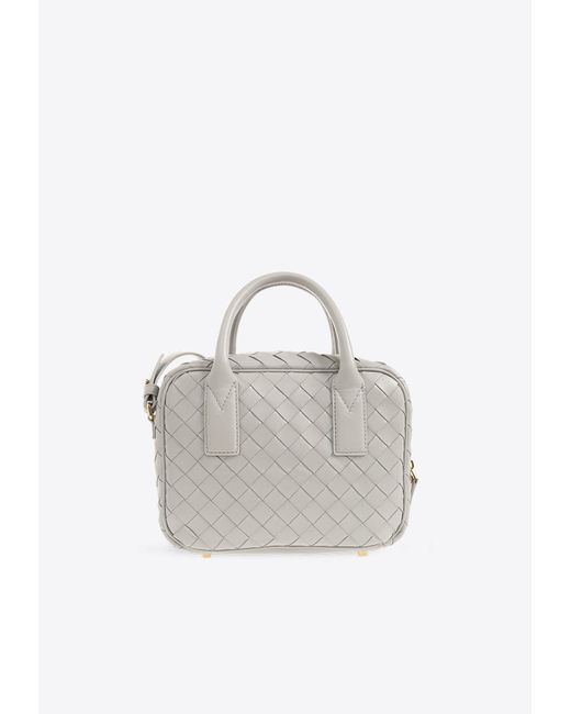 Bottega Veneta White Small Getaway Top Handle Bag
