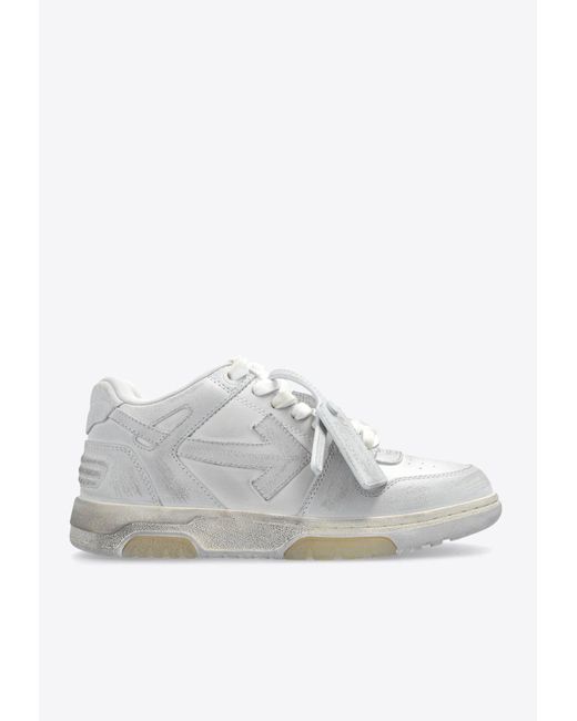 Off-White c/o Virgil Abloh White Out Of Office Leather Low-Top Sneakers