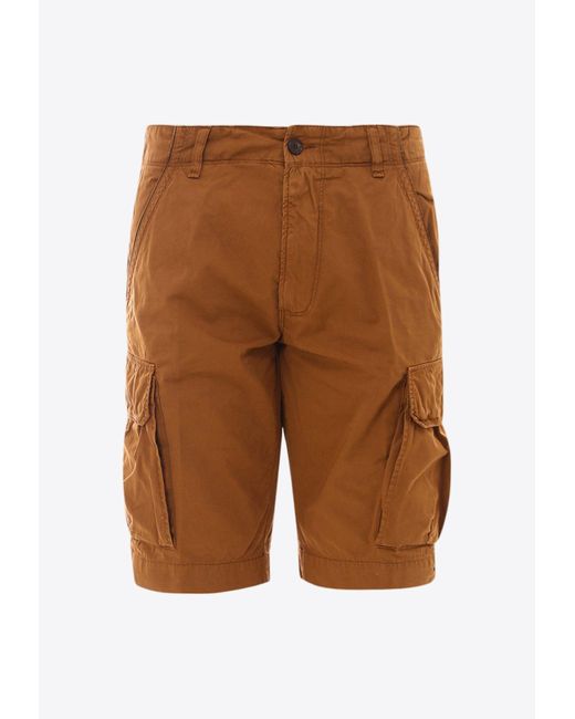 PERFECTION GDM Brown Casual Cargo Shorts for men