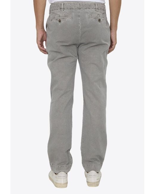 James Perse Gray Rigid Chino Pants for men