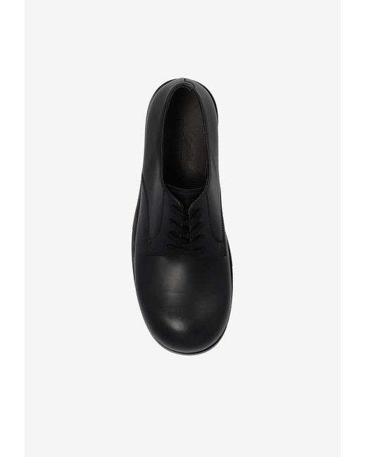 Bottega Veneta Black Tokyo Leather Derby Shoes for men