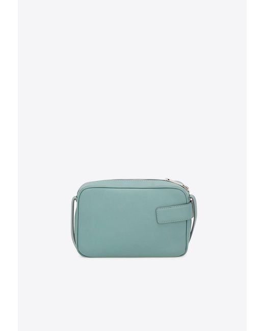 Ferragamo Blue Small Leather Camera Bag
