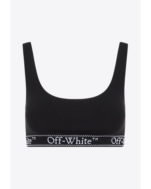 Off-White c/o Virgil Abloh Black Logo Band Bra