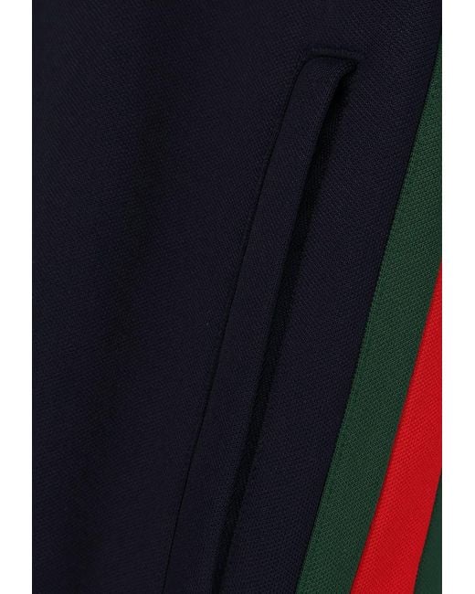 Gucci Blue Web Band Zip-Up Jacket for men