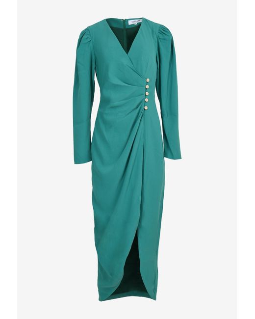 Elliatt Green Wavelength Midi Dress