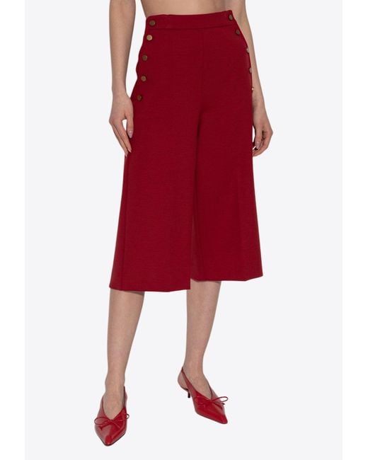 Max Mara Red Bermudas 'Valdez'