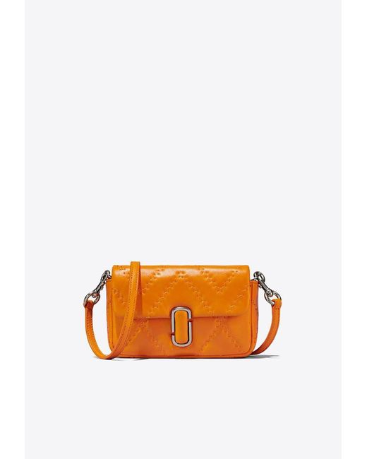 Marc Jacobs Orange The Quilted J Marc Crossbody Bag