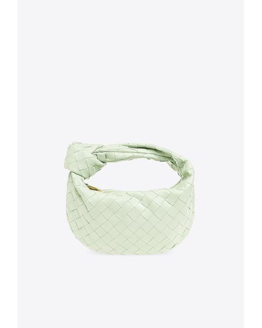 Bottega Veneta Green Mini Jodie Top Handle Bag