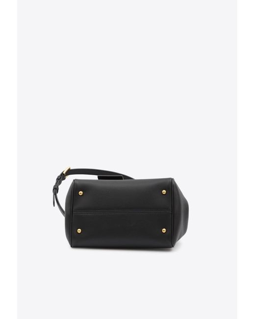 Dolce & Gabbana Black My Sicily Calf Leather Top Handle Bag