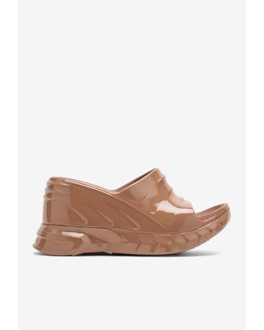 Givenchy Brown Marshmallow 100 Wedge Sandals