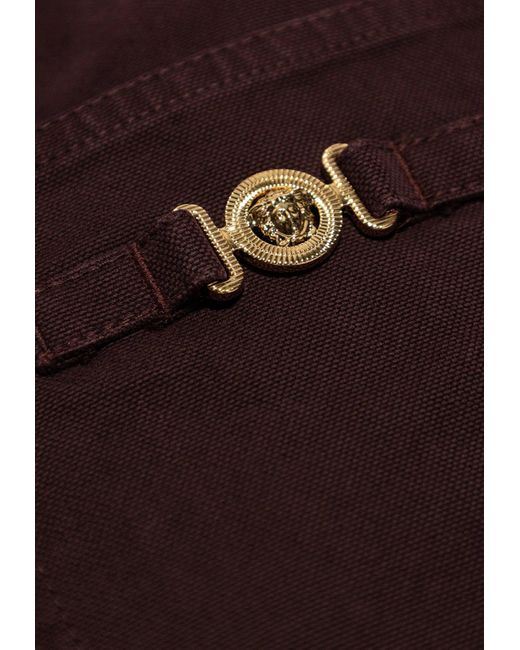 Versace Brown Medusa Biggie Field Jacket for men